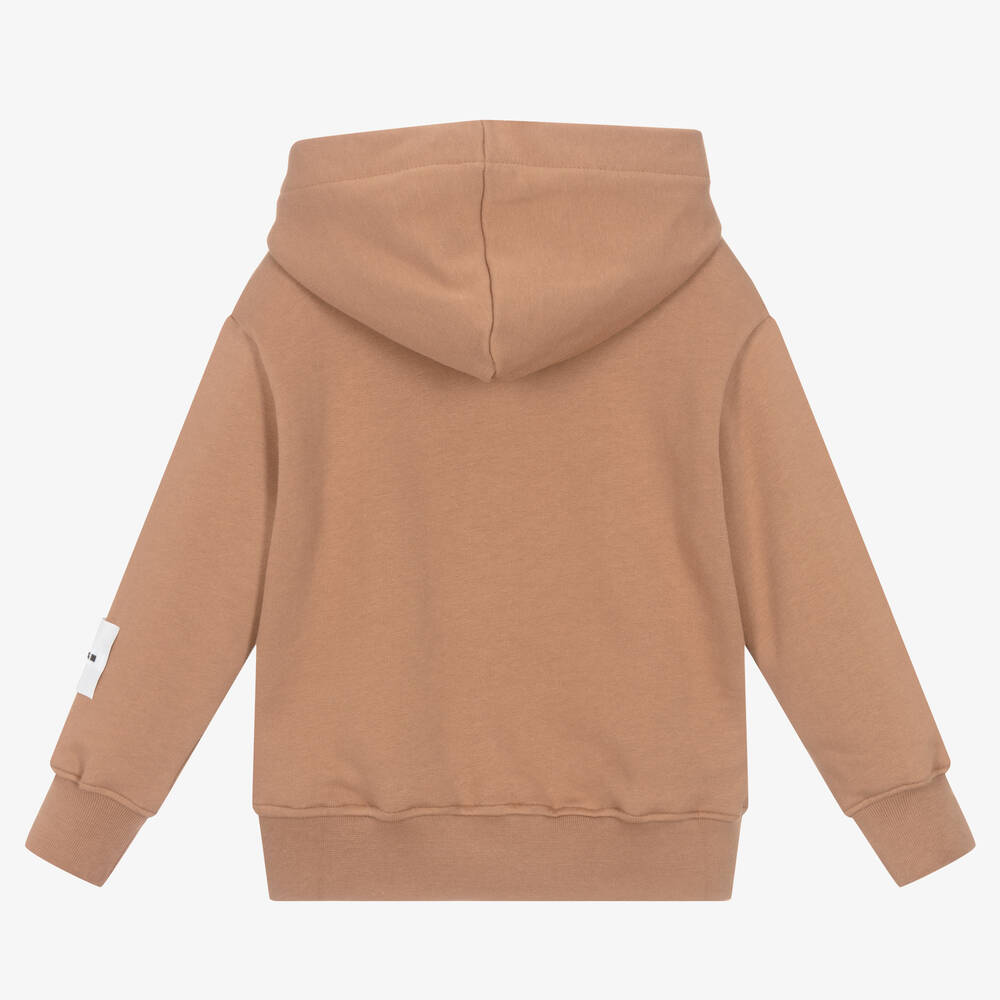 MSGM-توب هودي قطن لون بيج للأولاد | Childrensalon Outlet