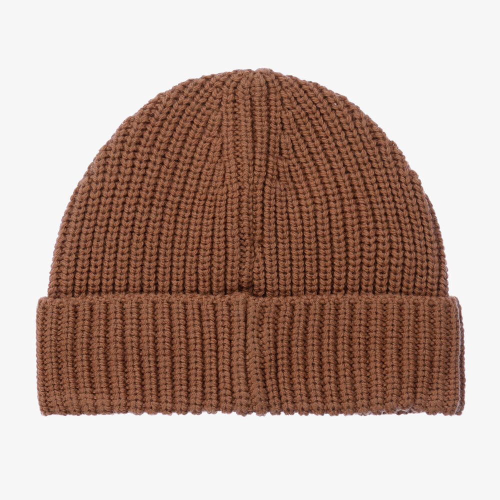 إم إس جي إم-قبعة بيني مزيج صوف بكر لون بيج للأولاد | Childrensalon Outlet