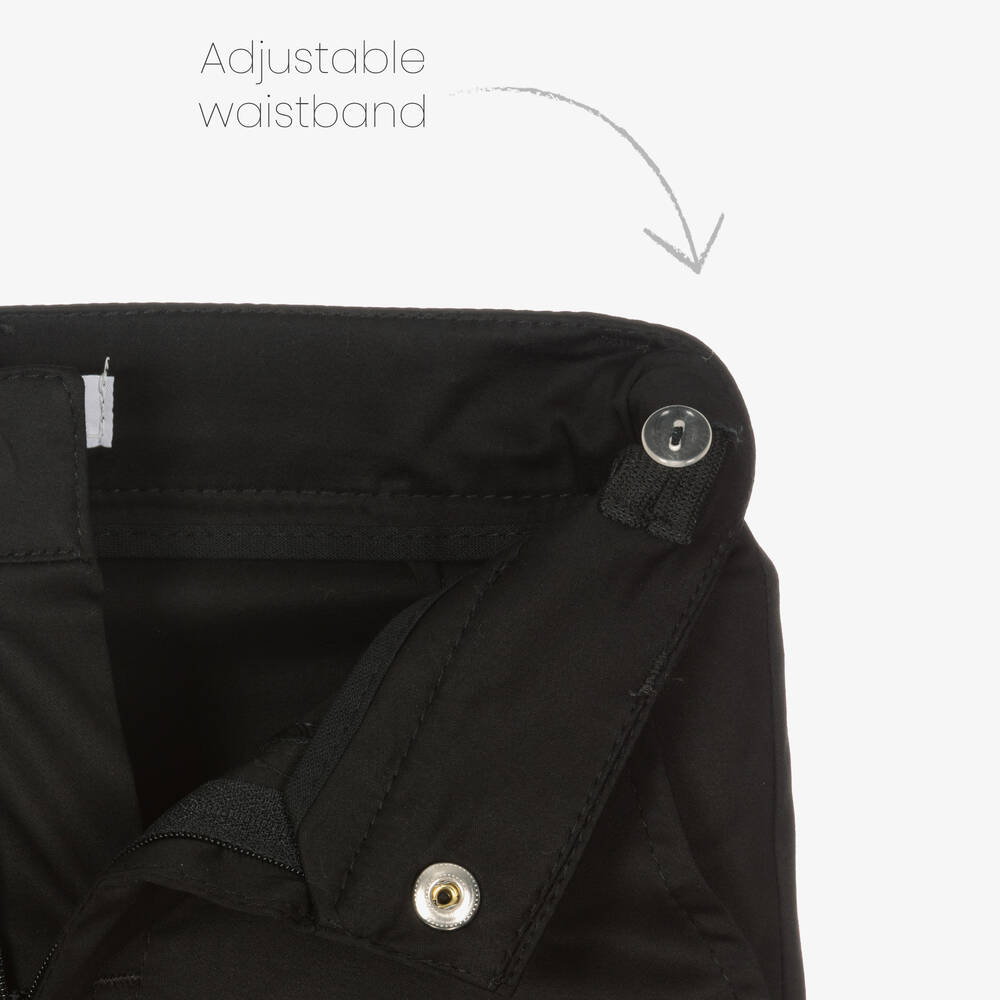 MSGM-Boys Black Cotton Cargo Trousers | Childrensalon Outlet