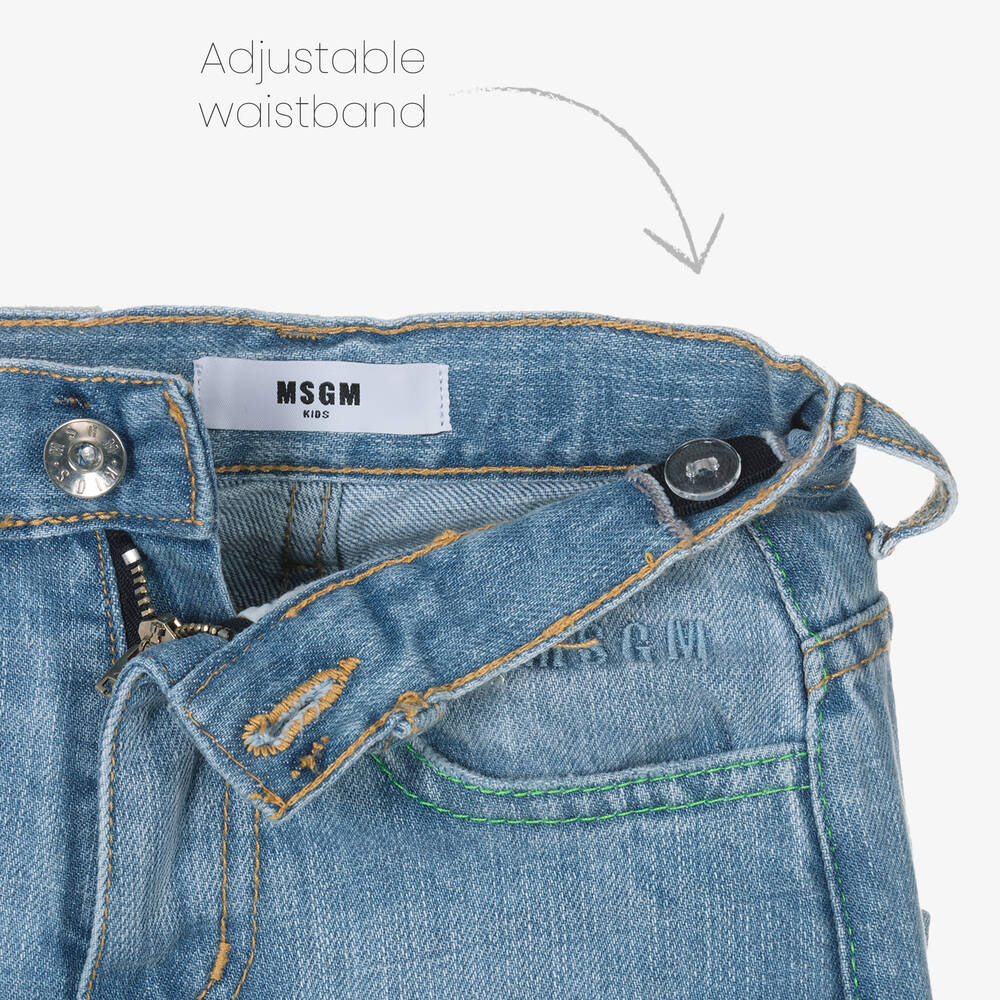 MSGM-Голубые джинсы-варенки для мальчиков | Childrensalon Outlet