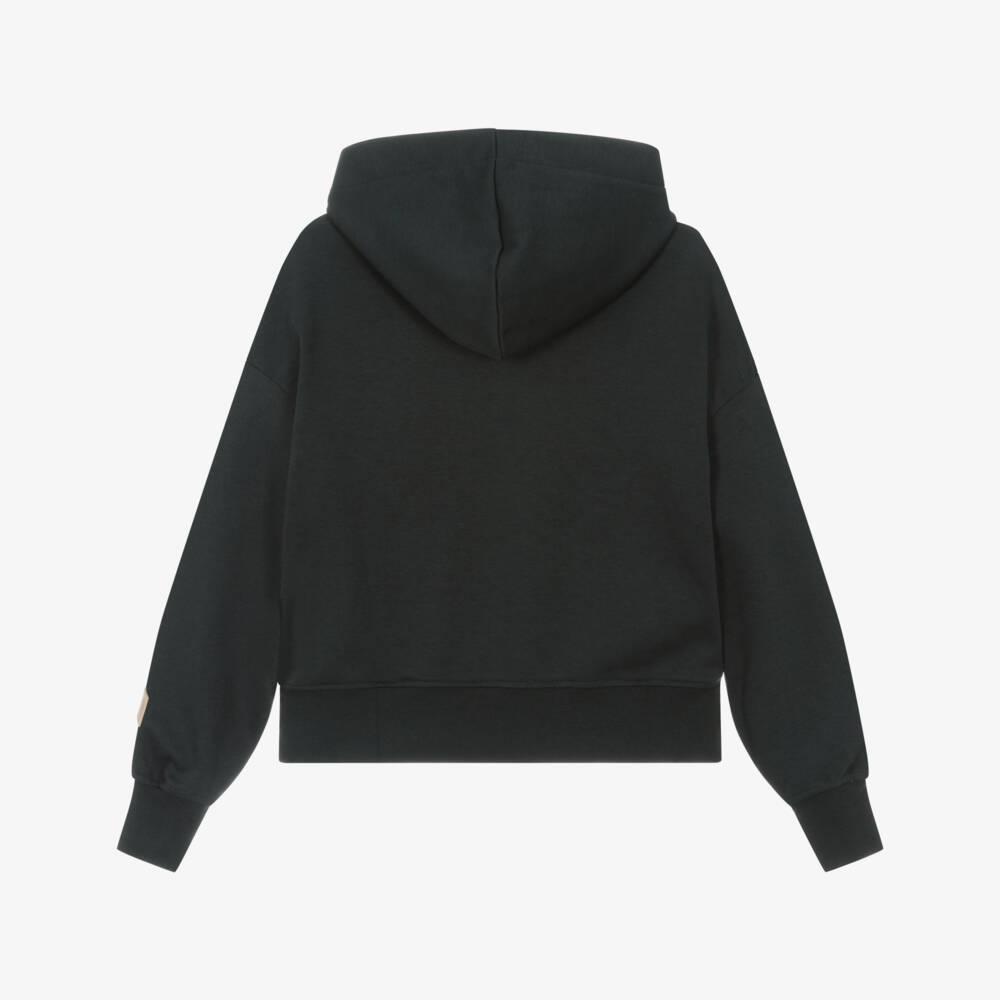 MSGM-Boys Charcoal Cotton Pullover Hoodie | Childrensalon Outlet