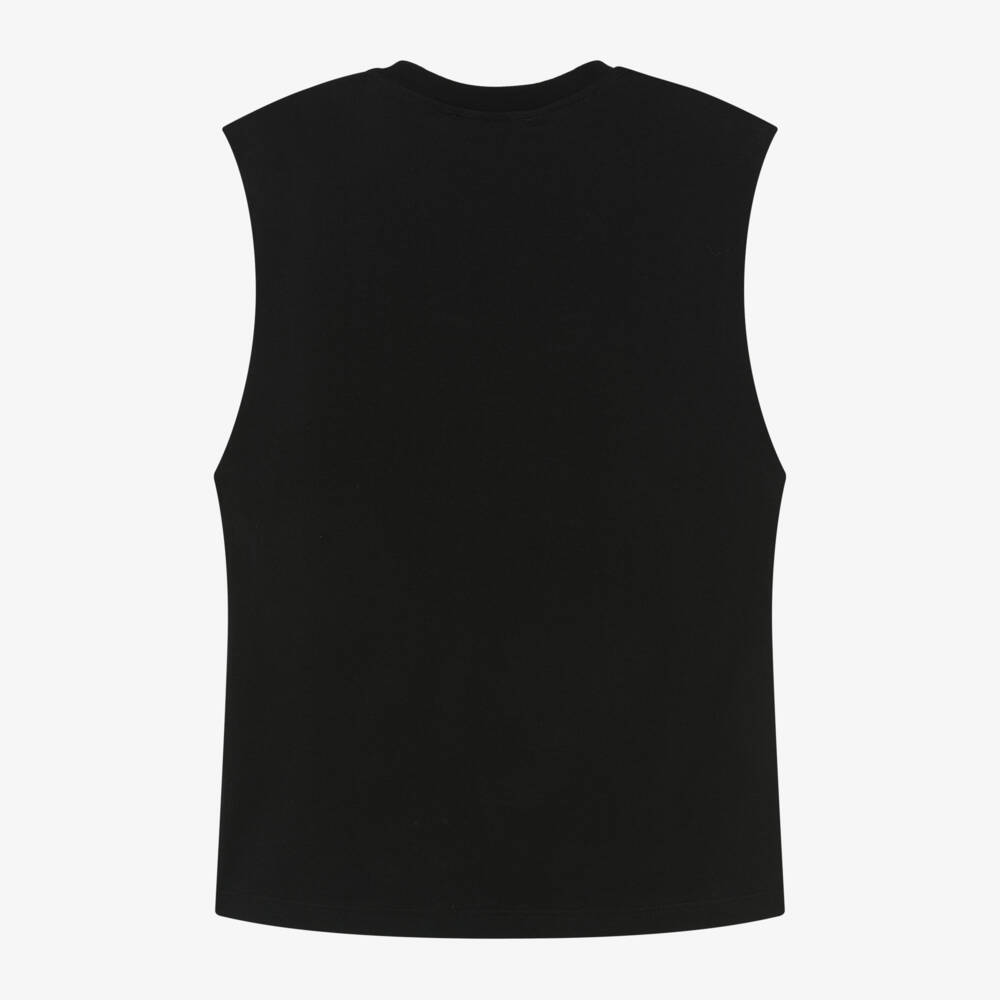 MSGM-Boys Charcoal Cotton Tank Top | Childrensalon Outlet
