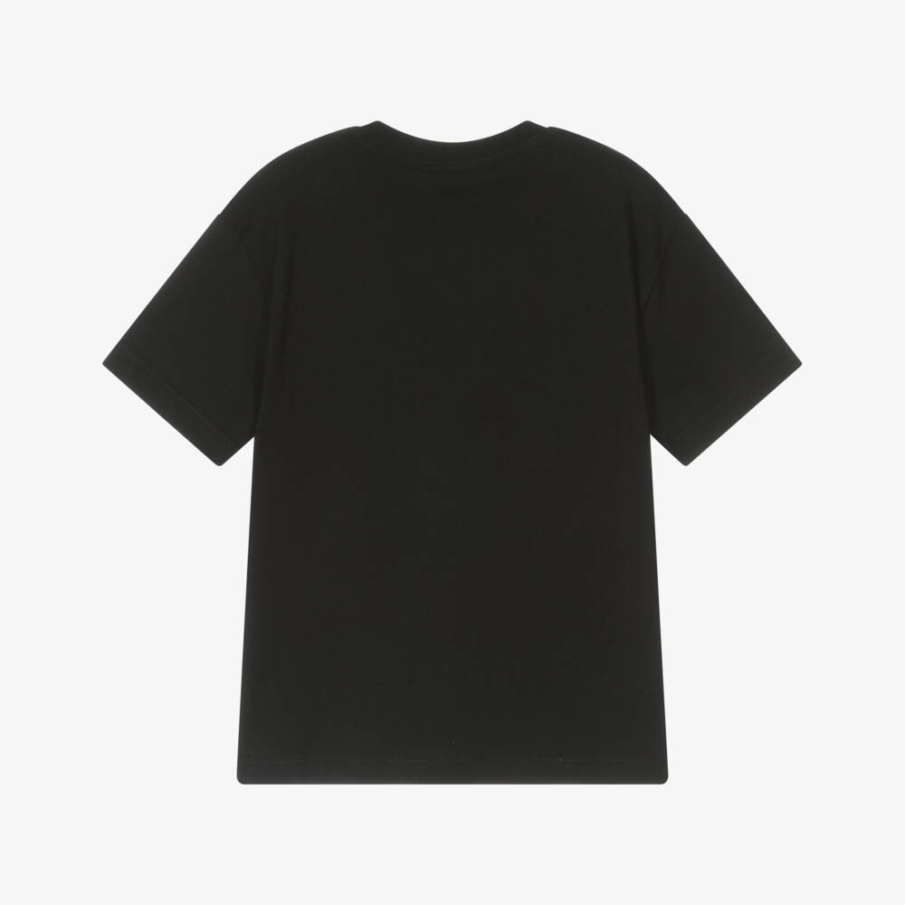 MSGM-Boys Charcoal Cotton Tee Delight | Childrensalon Outlet