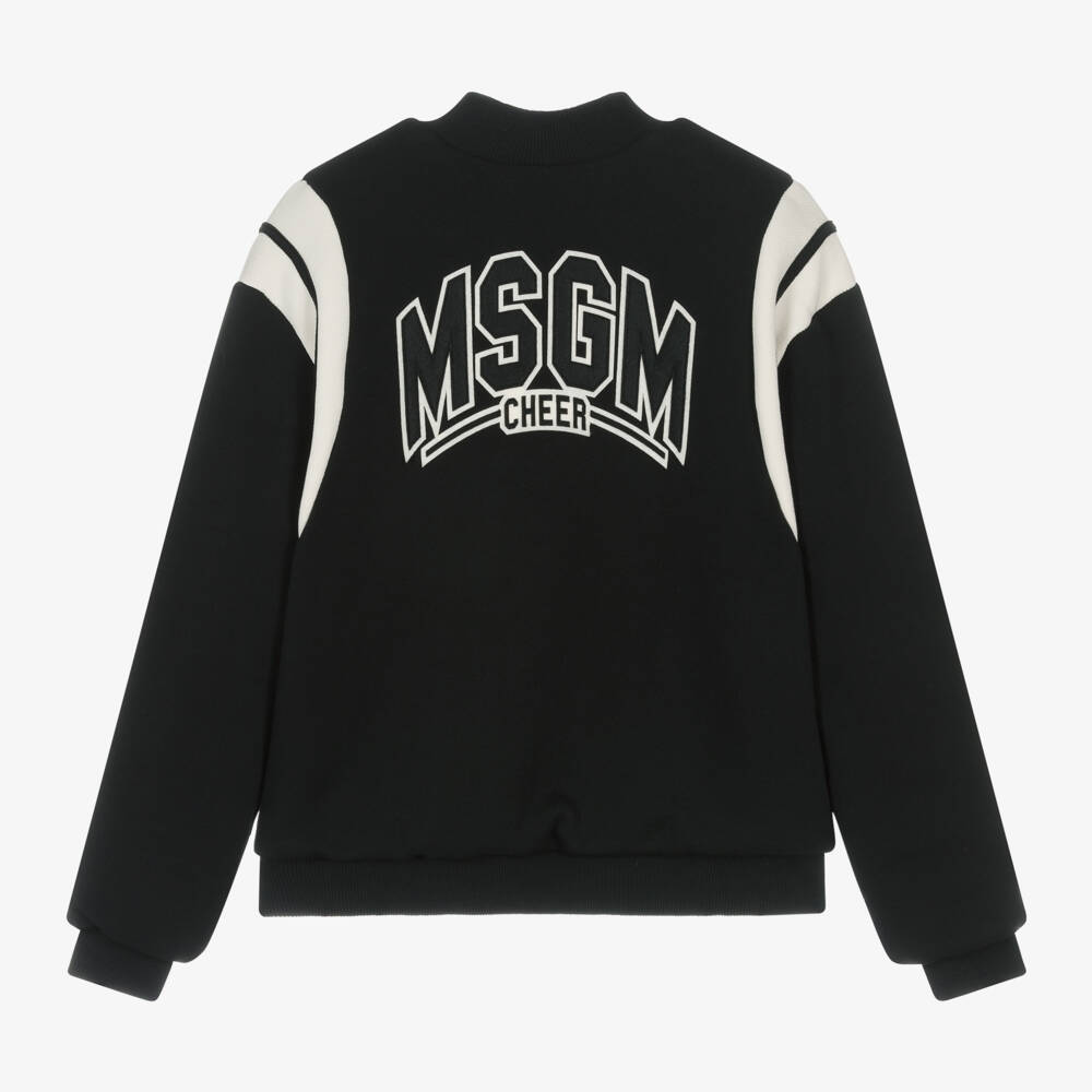 MSGM - Boys Cotton Varsity Jacket | Childrensalon Outlet