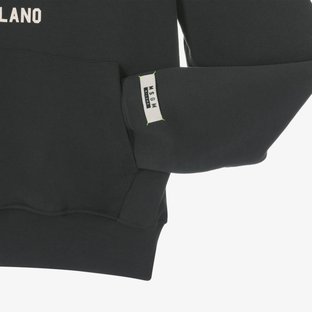 إم إس جي إم-هودي قطن جيرسي لون أسود | Childrensalon Outlet