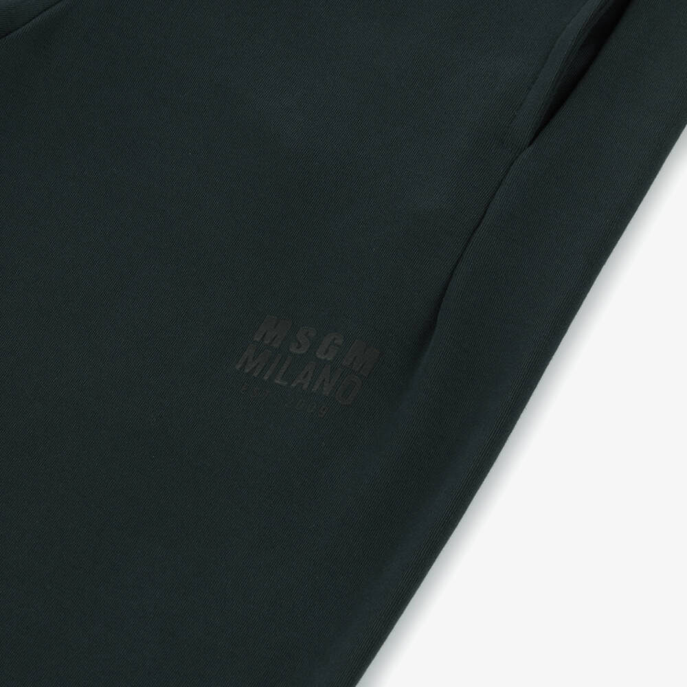 MSGM-Хлопковые брюки для отдыха черного цвета для мальчиков | Childrensalon Outlet