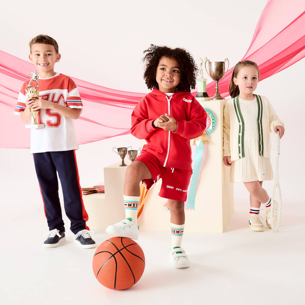 MSGM-Boys Ivory Knit Ankle Socks | Childrensalon Outlet