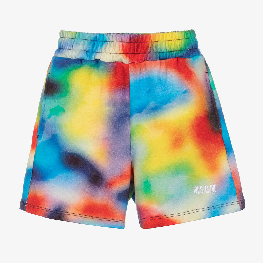 MSGM - Boys Multicolour Cotton Shorts | Childrensalon