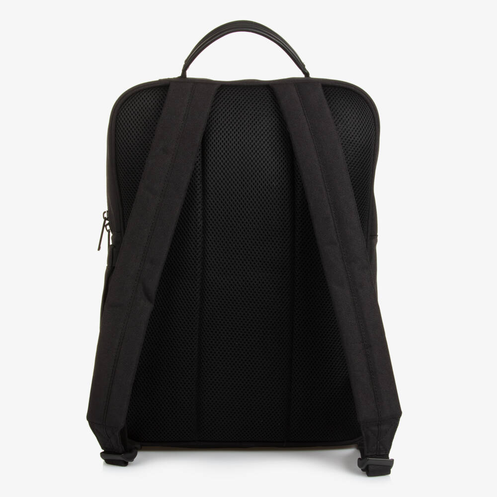 MSGM-Boys Sleek Black Canvas Rucksack | Childrensalon Outlet