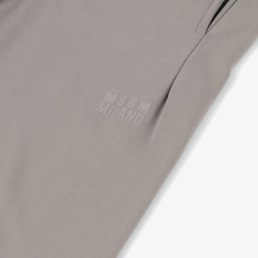 MSGM-Boys Taupe Cotton Lounge Pants | Childrensalon Outlet