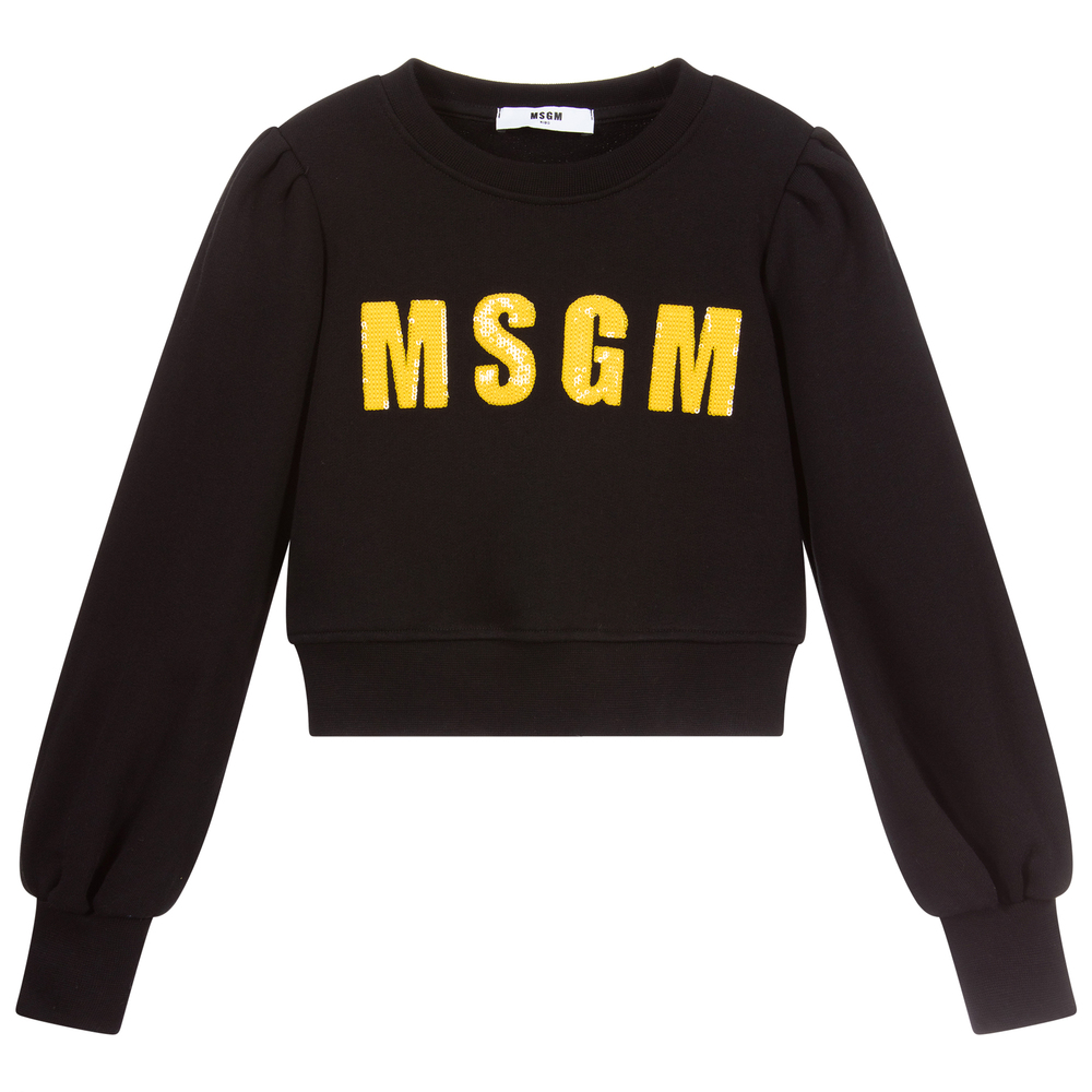 Msgm cropped sweatshirt clearance