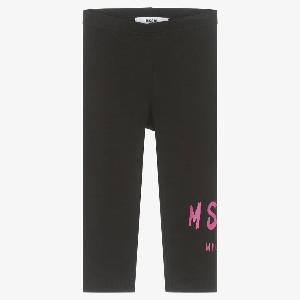 MSGM - Schwarze Baumwoll-Leggings (M) | Childrensalon