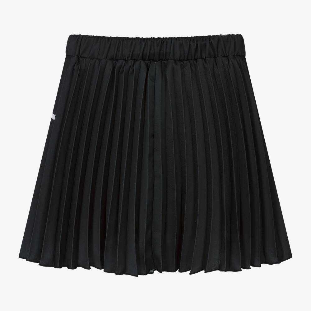 MSGM-Girls Black Crêpe Pleated Skirt | Childrensalon Outlet