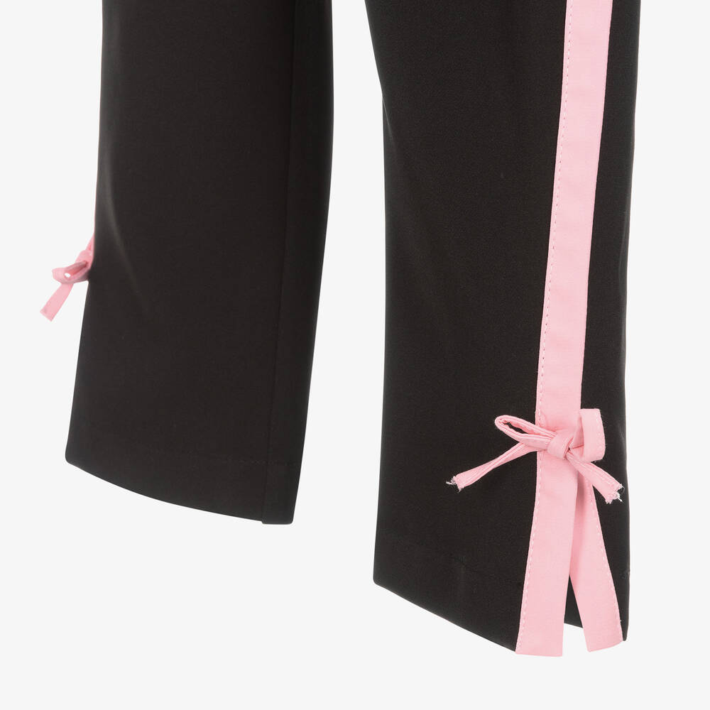 MSGM-Girls Black Crêpe Trousers | Childrensalon Outlet