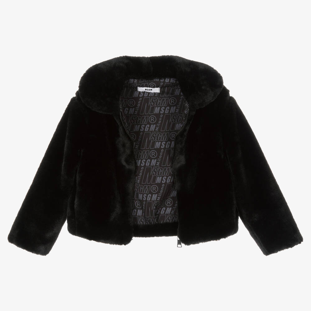 Msgm faux fur coat hotsell