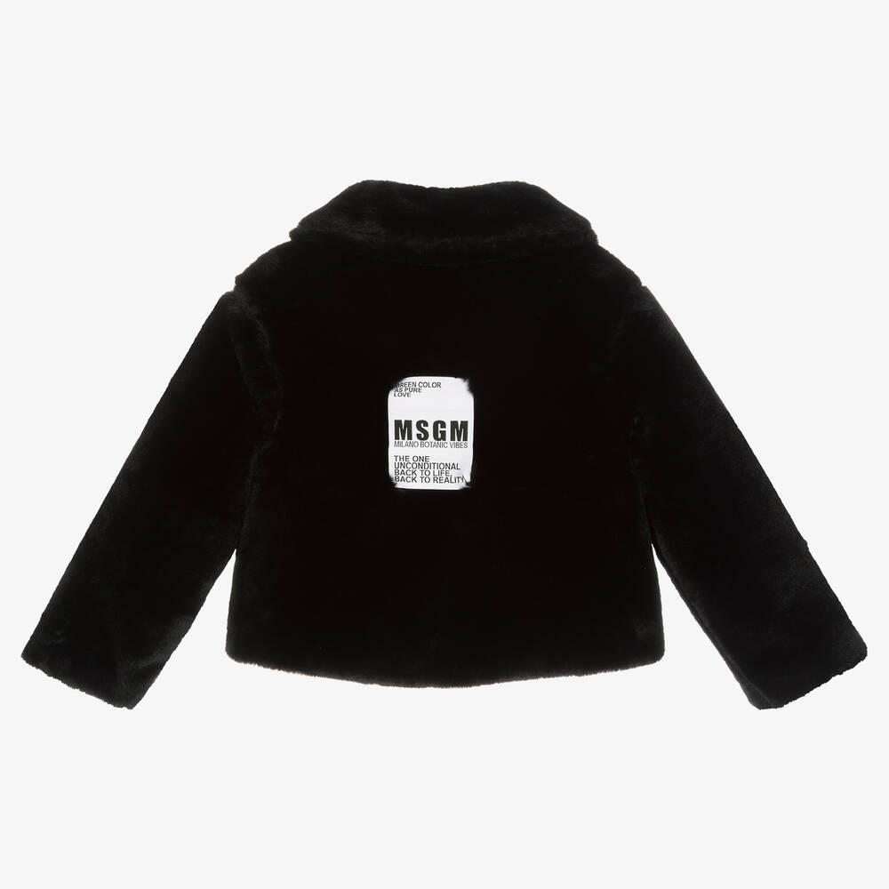 Msgm faux fur coat shop