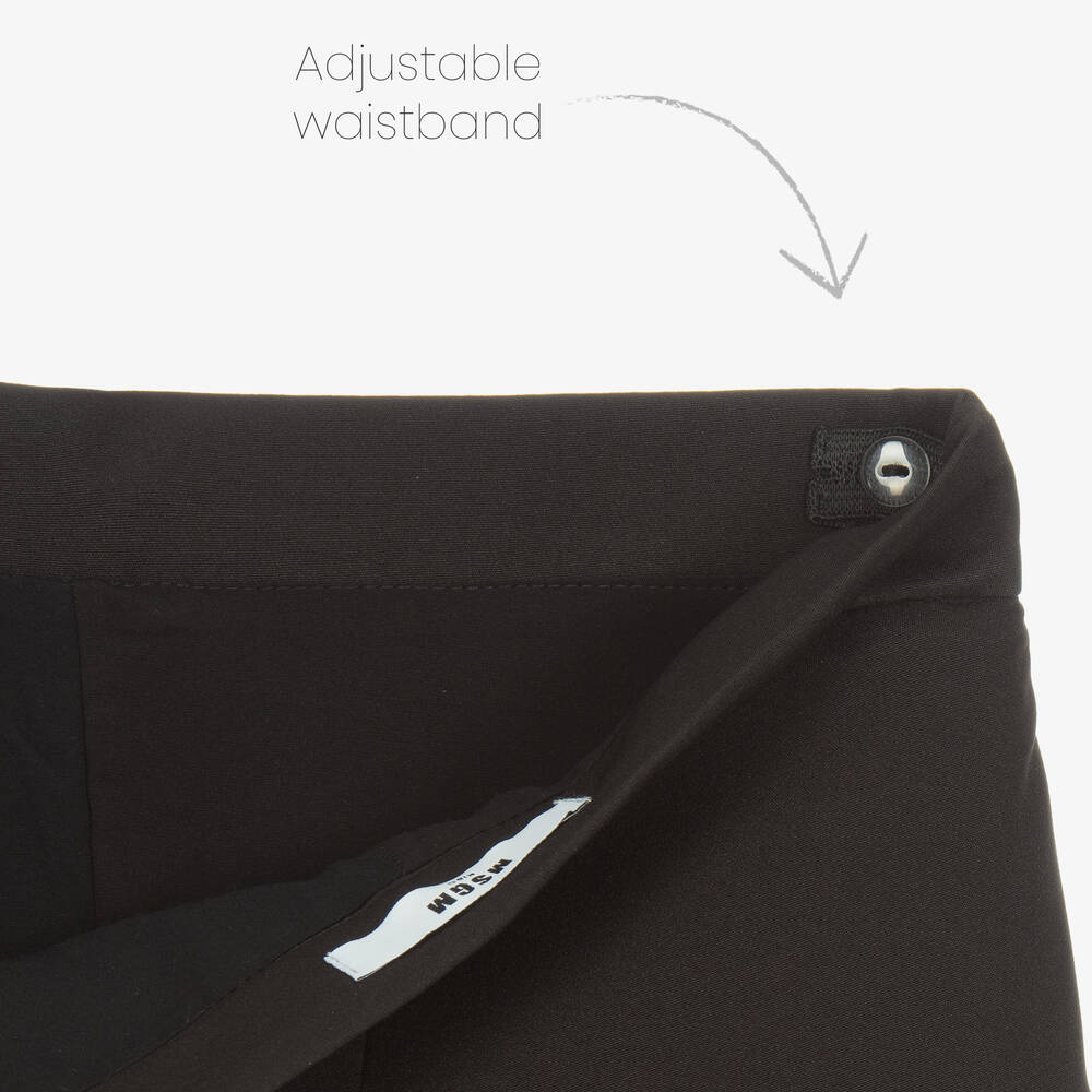 MSGM-Girls Black Jewelled Skort | Childrensalon Outlet