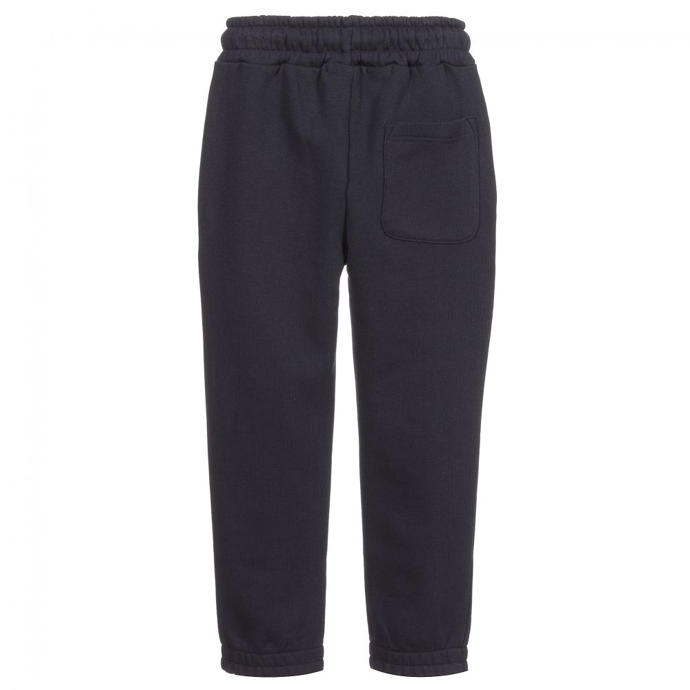 MSGM-Girls Blue Cotton Joggers | Childrensalon Outlet