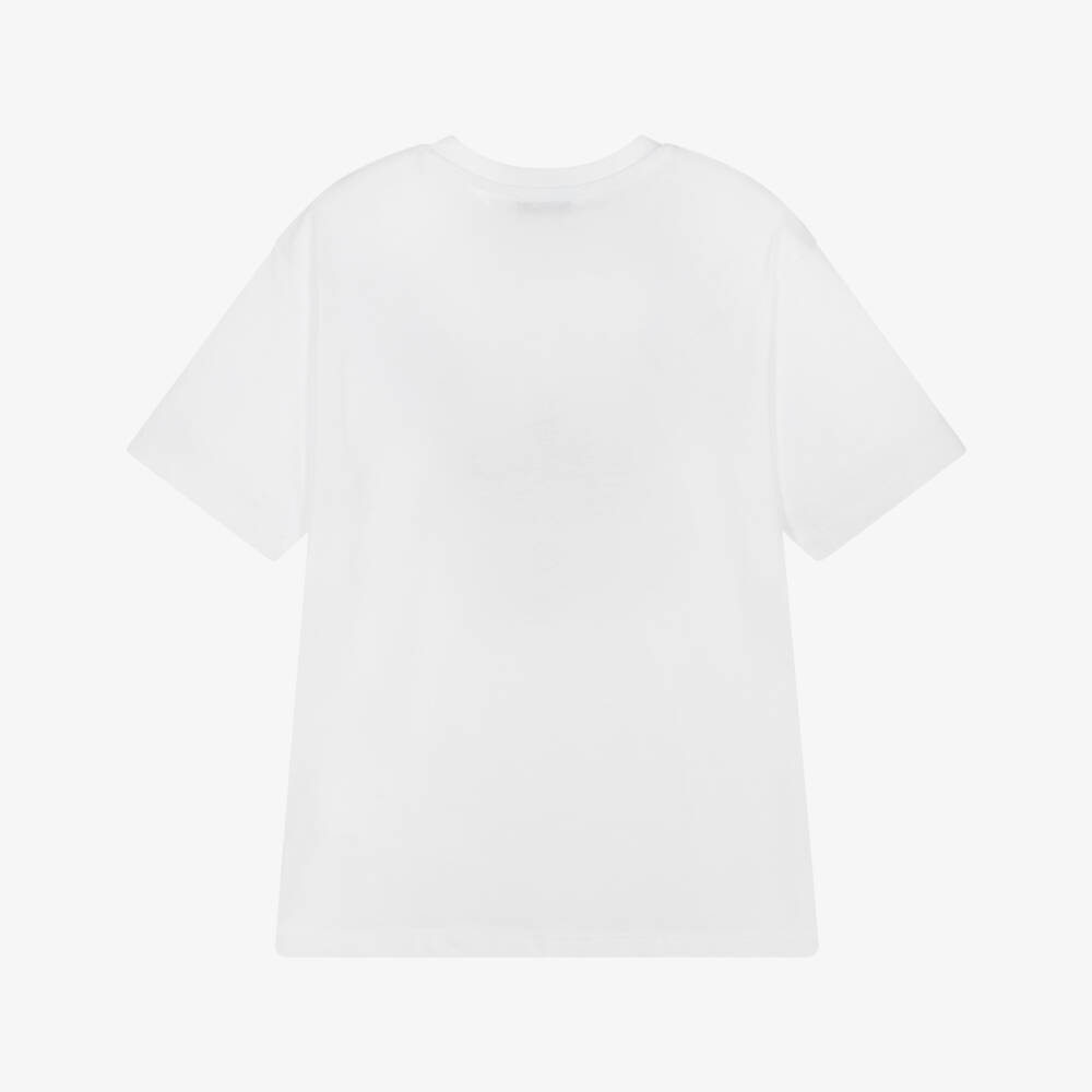 MSGM-Girls Cotton Tee With Kitten Design | Childrensalon Outlet