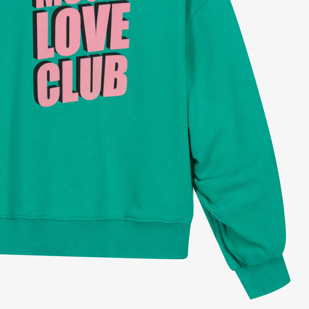 MSGM-Girls Emerald Love Club Jumper | Childrensalon Outlet