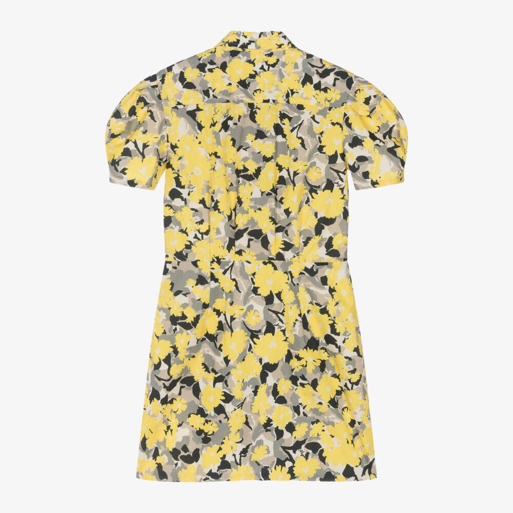 MSGM-Girls Floral Cotton Poplin Dress | Childrensalon Outlet