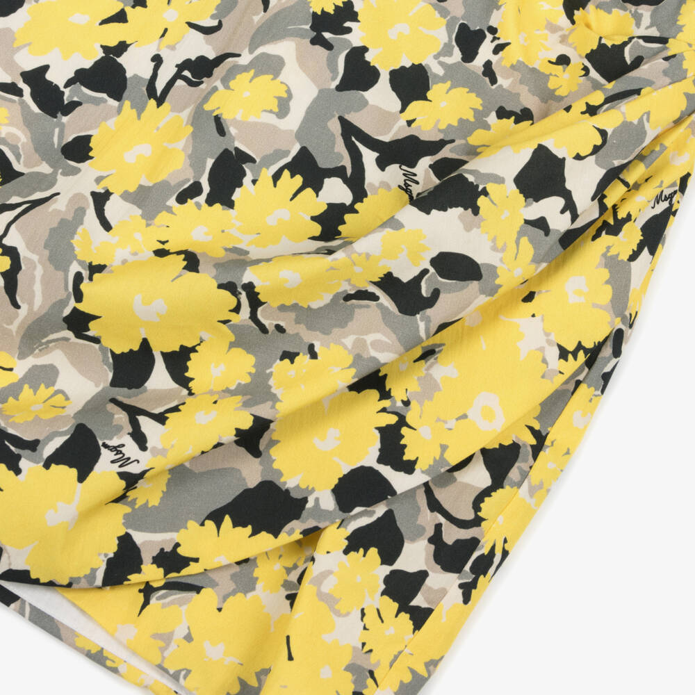 MSGM-Girls Floral Cotton Poplin Dress | Childrensalon Outlet