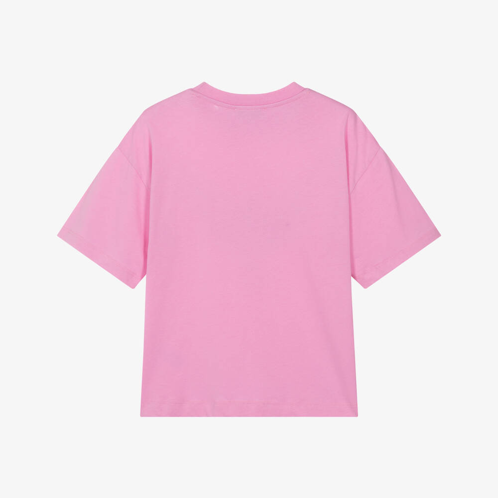 MSGM-Футболка с цветочным узором и блестками для девочек | Childrensalon Outlet