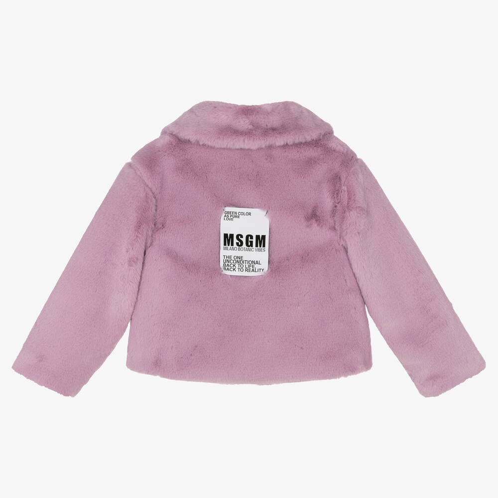 Lilac fur jacket shop