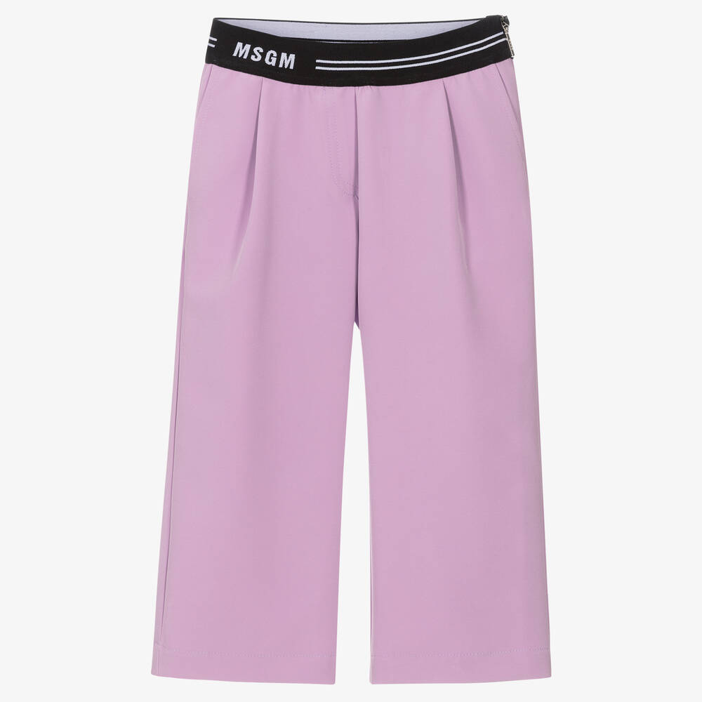 MSGM - Pantalon lilas fille | Childrensalon