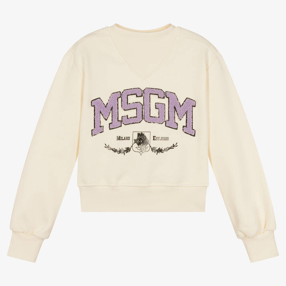 MSGM - Спортивный свитшот для девочек | Childrensalon