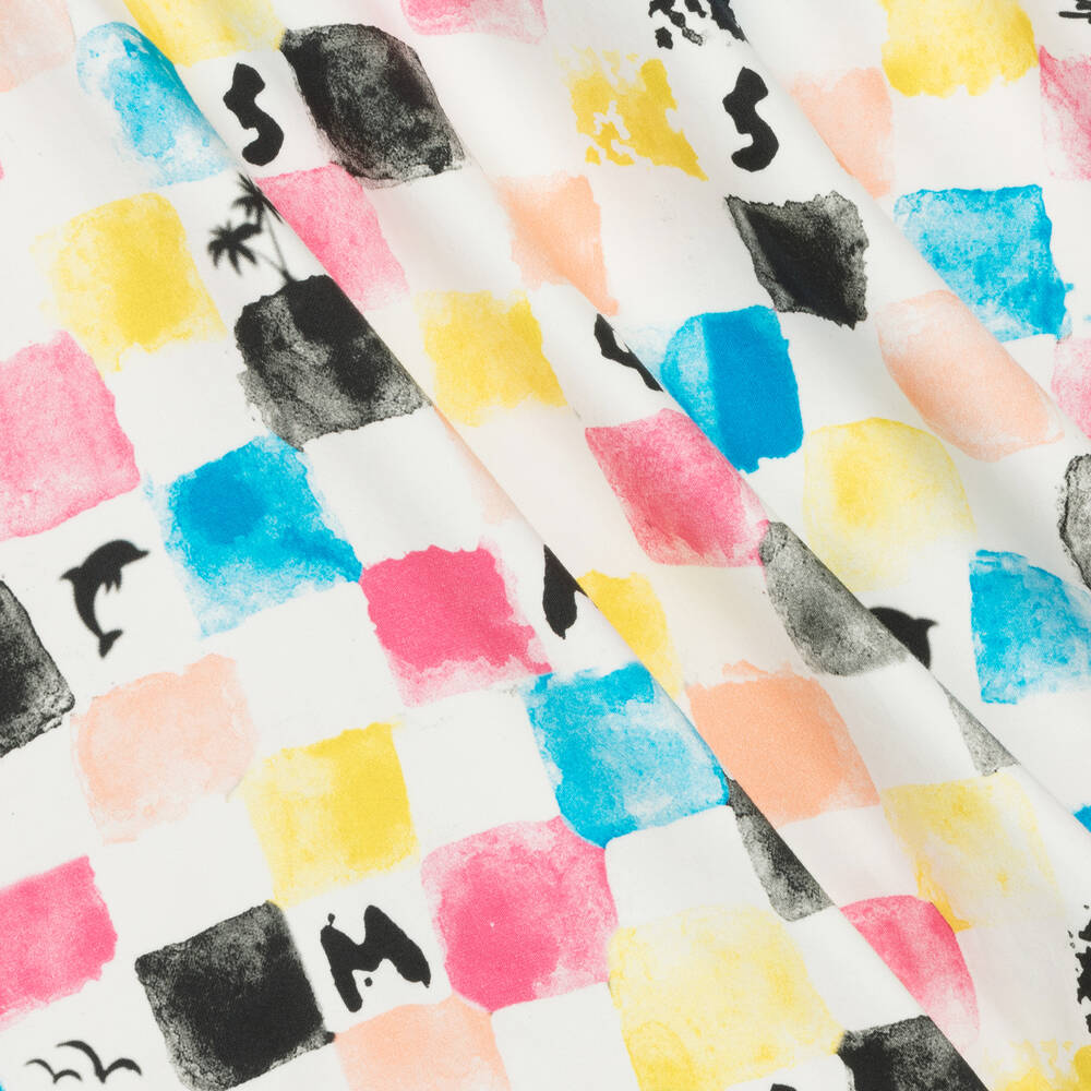 MSGM-Girls Pink & Blue Cotton Dress | Childrensalon Outlet