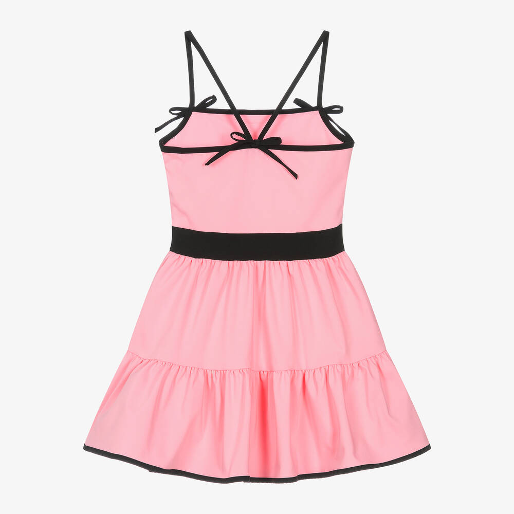 MSGM-Girls Pink Cotton Dress | Childrensalon Outlet