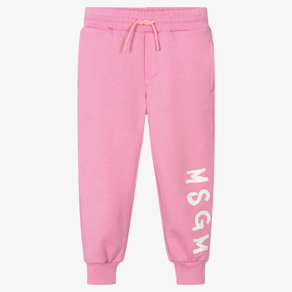 MSGM - Pantalon de jogging rose Fille | Childrensalon