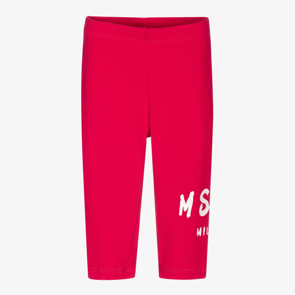 MSGM - Rosa Baumwoll-Leggings für Mädchen | Childrensalon