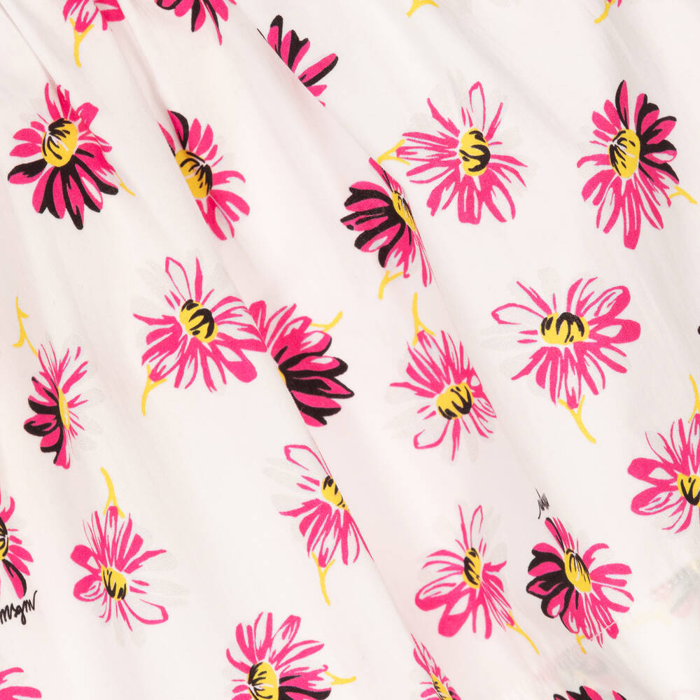 MSGM-Girls Pink Daisy Print Dress | Childrensalon Outlet