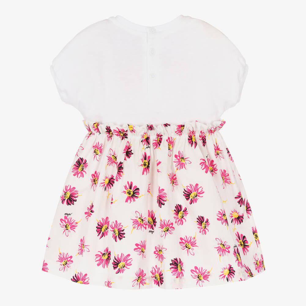 MSGM-Girls Pink Daisy Print T-Shirt Dress | Childrensalon Outlet