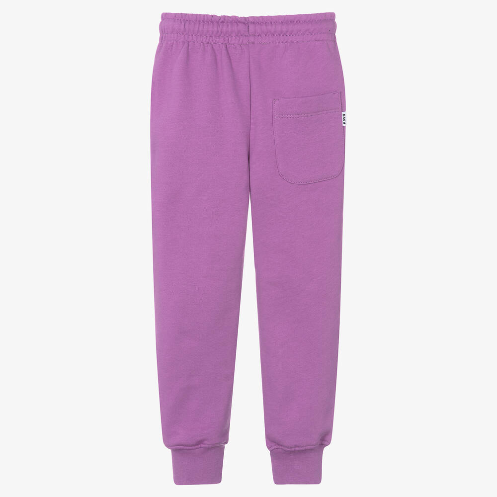 MSGM-Фиолетовые хлопковые джоггеры | Childrensalon Outlet