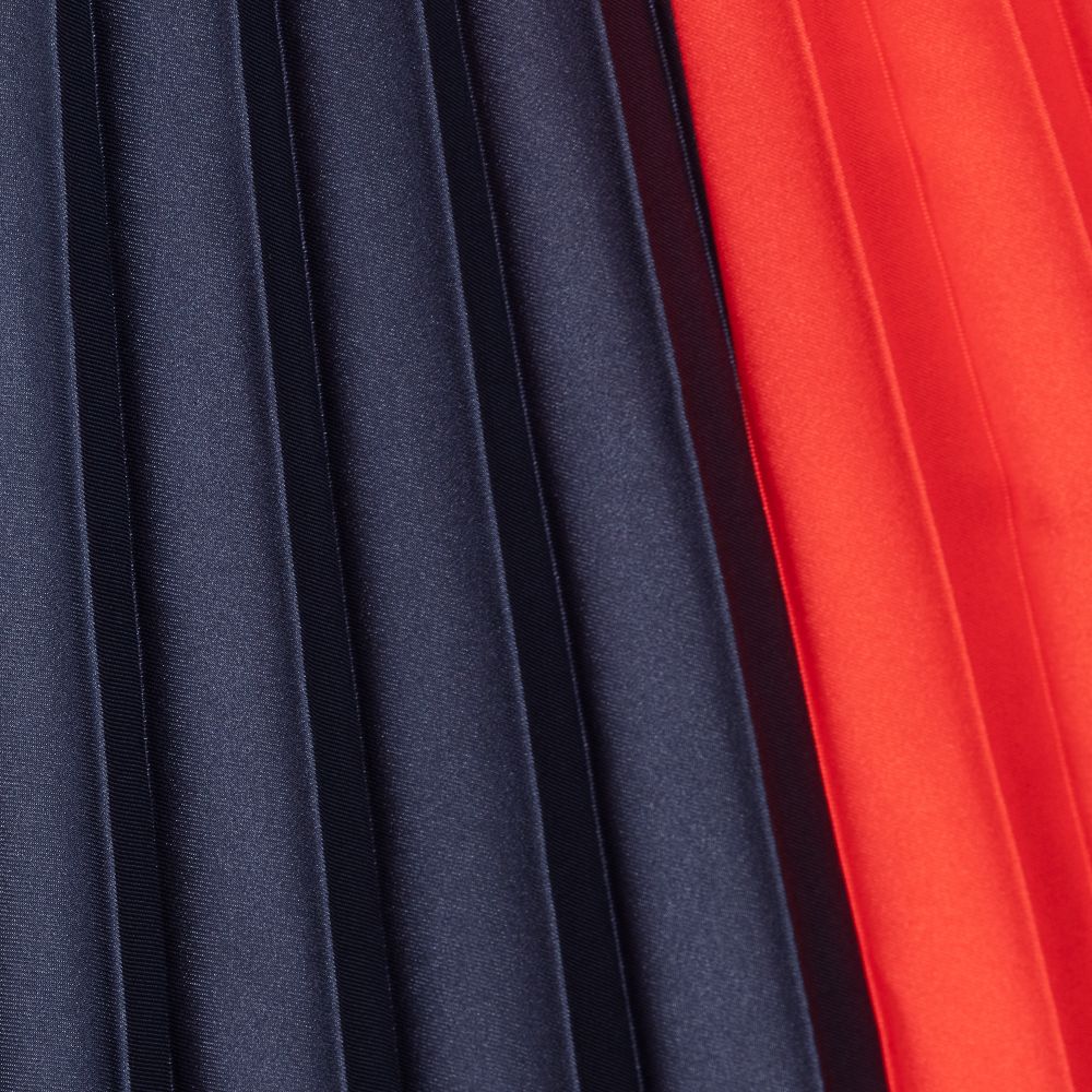 MSGM-Girls Red Pleated Logo Skirt | Childrensalon Outlet