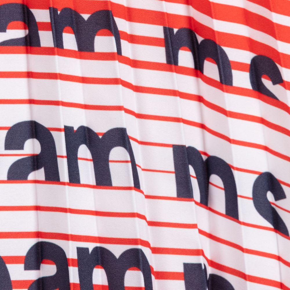 MSGM-Girls Red Pleated Skirt | Childrensalon Outlet