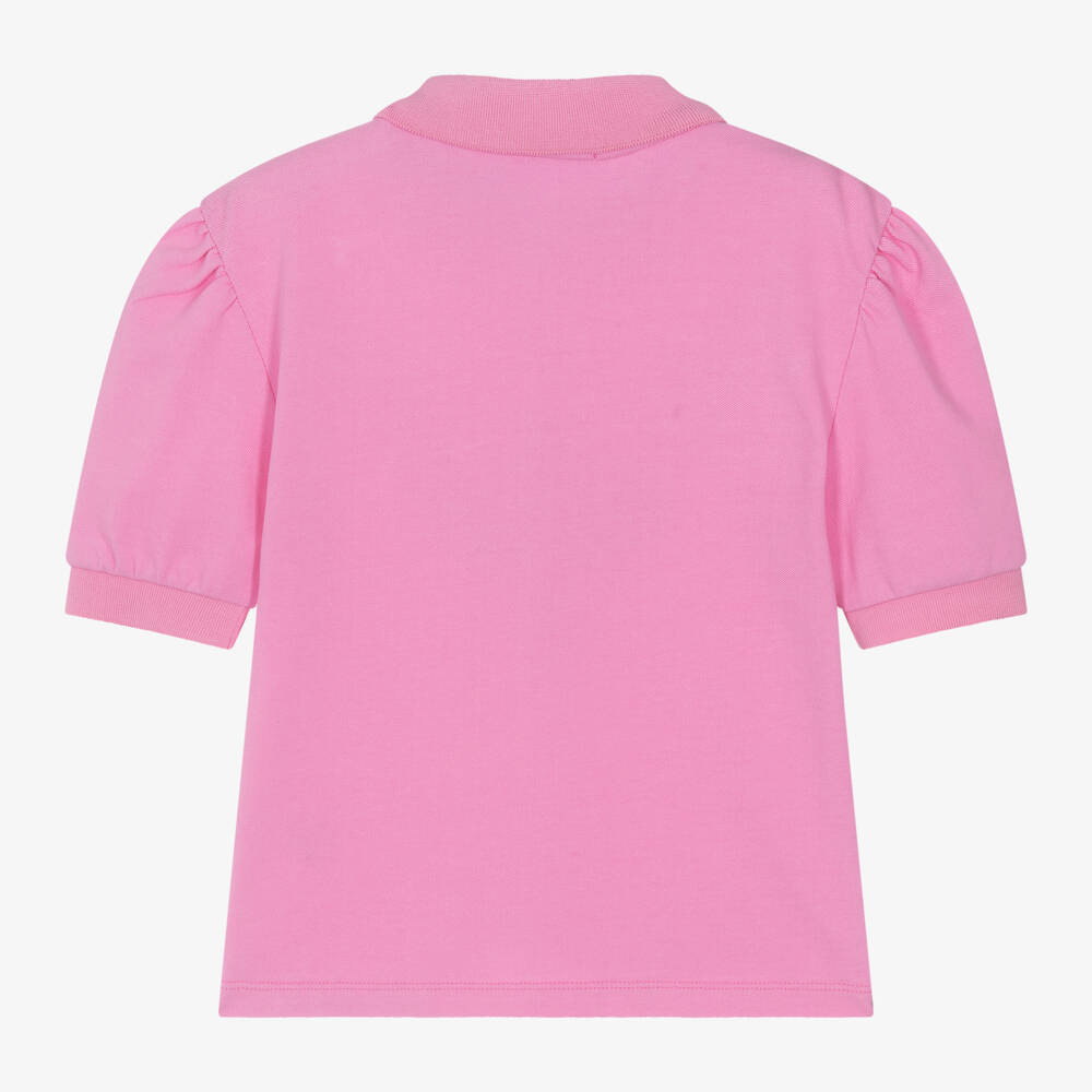 MSGM-Girls Rosy Cotton Piqué Polo | Childrensalon Outlet