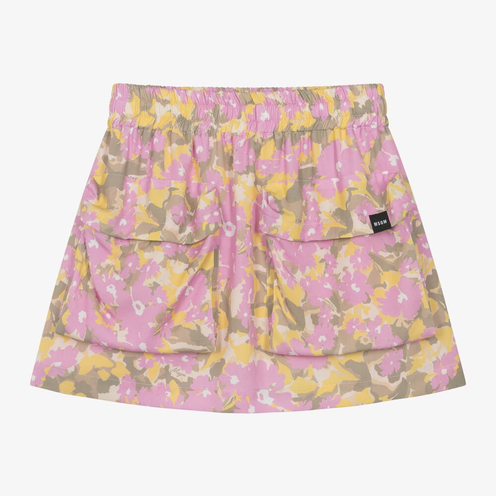 MSGM-Girls Rosy & Sunlit Bloom Skirt | Childrensalon Outlet