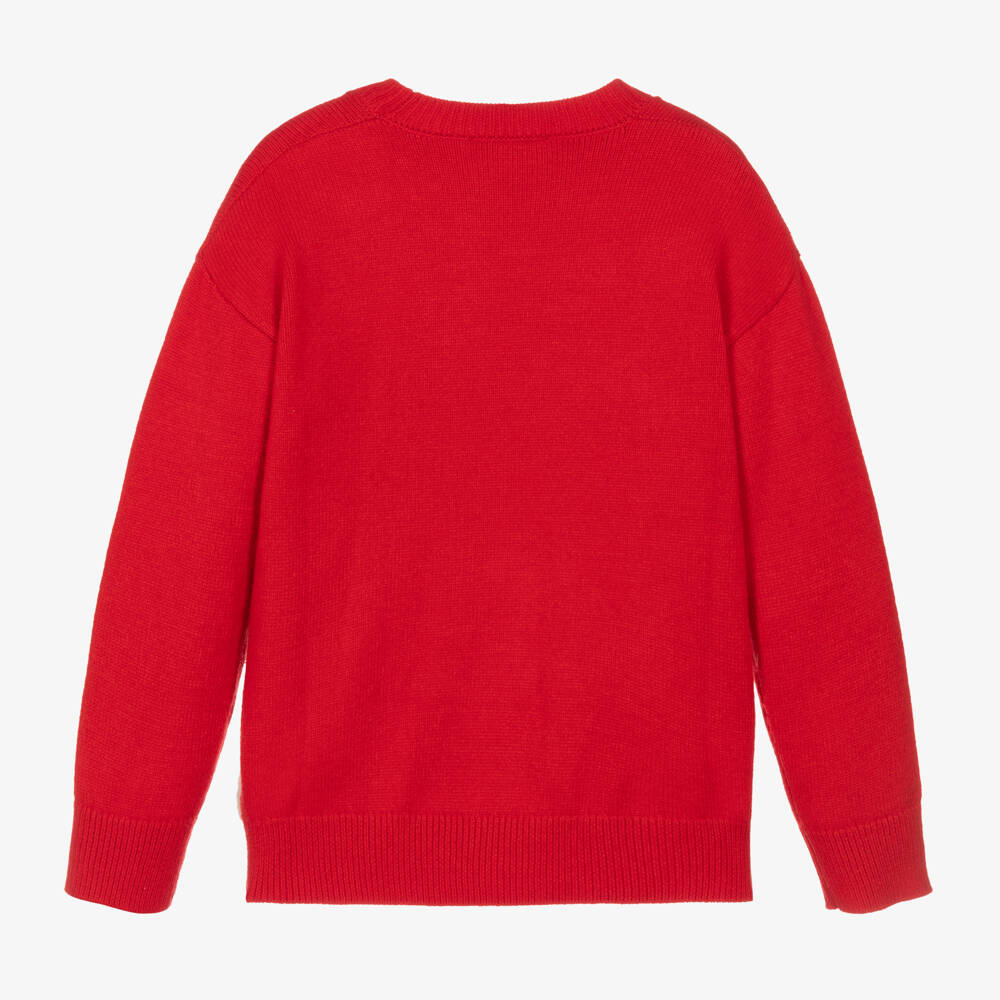 MSGM-Girls Scarlet Heart Jumper | Childrensalon Outlet