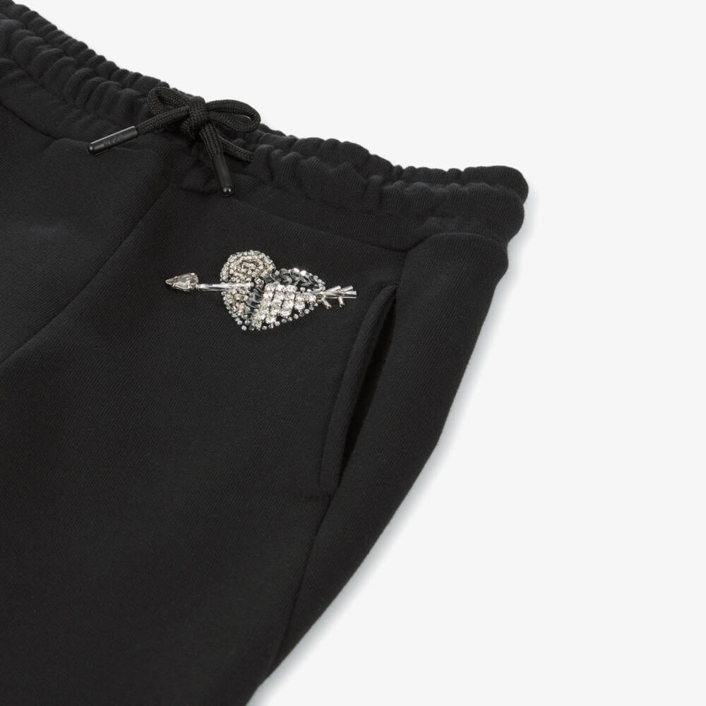 MSGM-Girls Sparkling Heart Joggers | Childrensalon Outlet