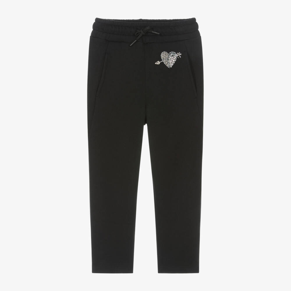 MSGM-Girls Sparkling Heart Joggers | Childrensalon Outlet