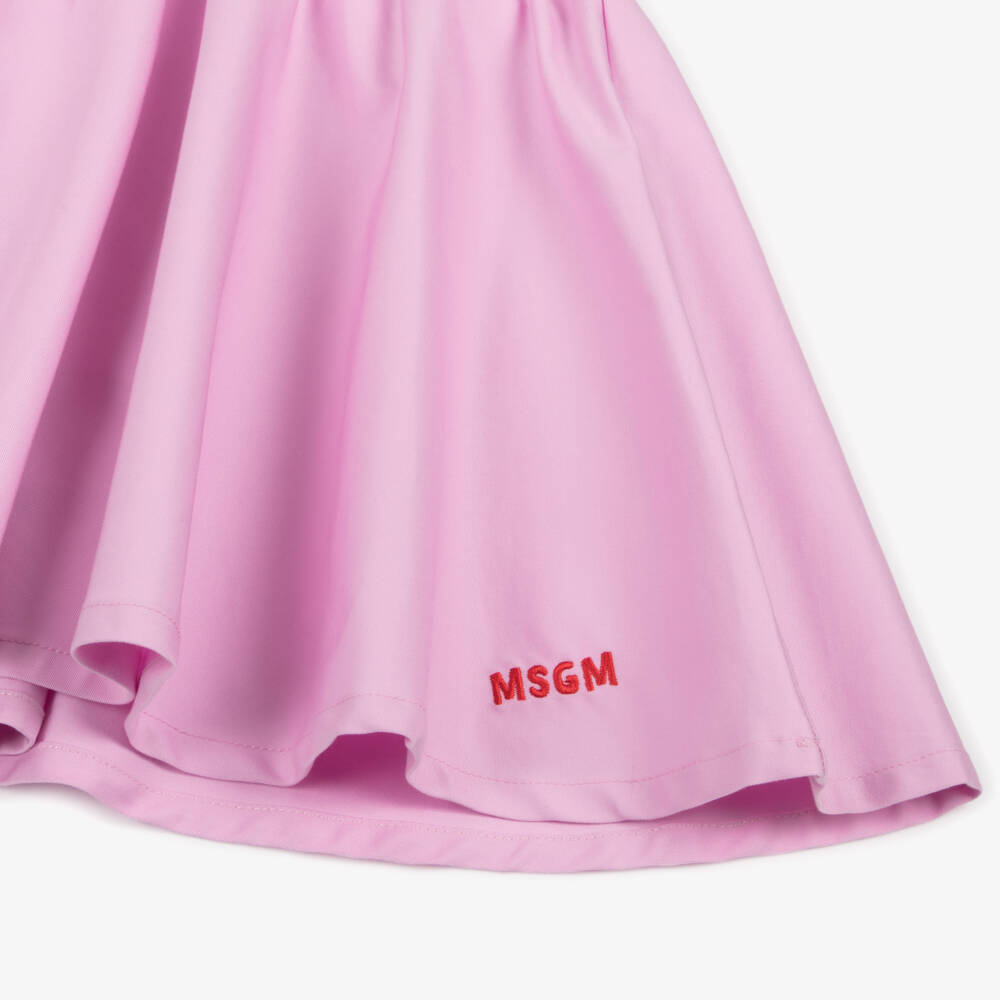 MSGM-تنورة قطنية وردية للبنات جاهزة للدوران | Childrensalon Outlet