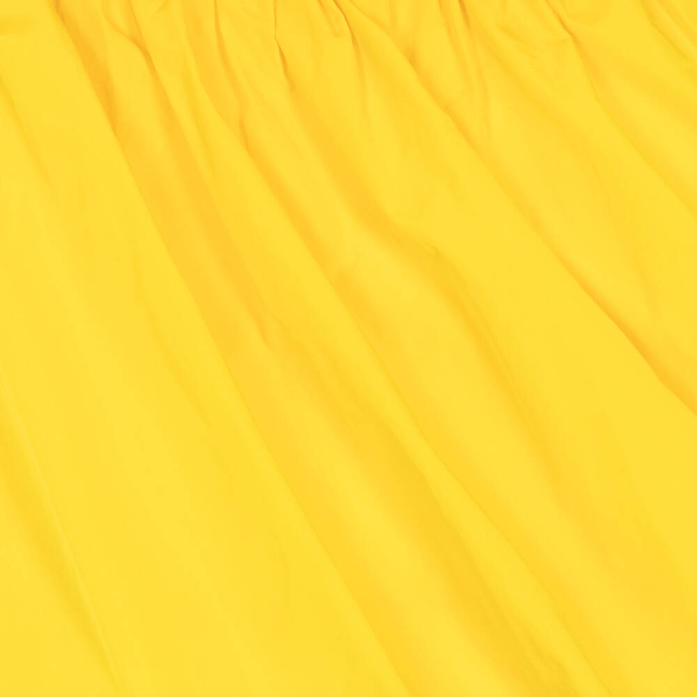 MSGM-Girls Yellow Taffeta Bubble Dress | Childrensalon Outlet