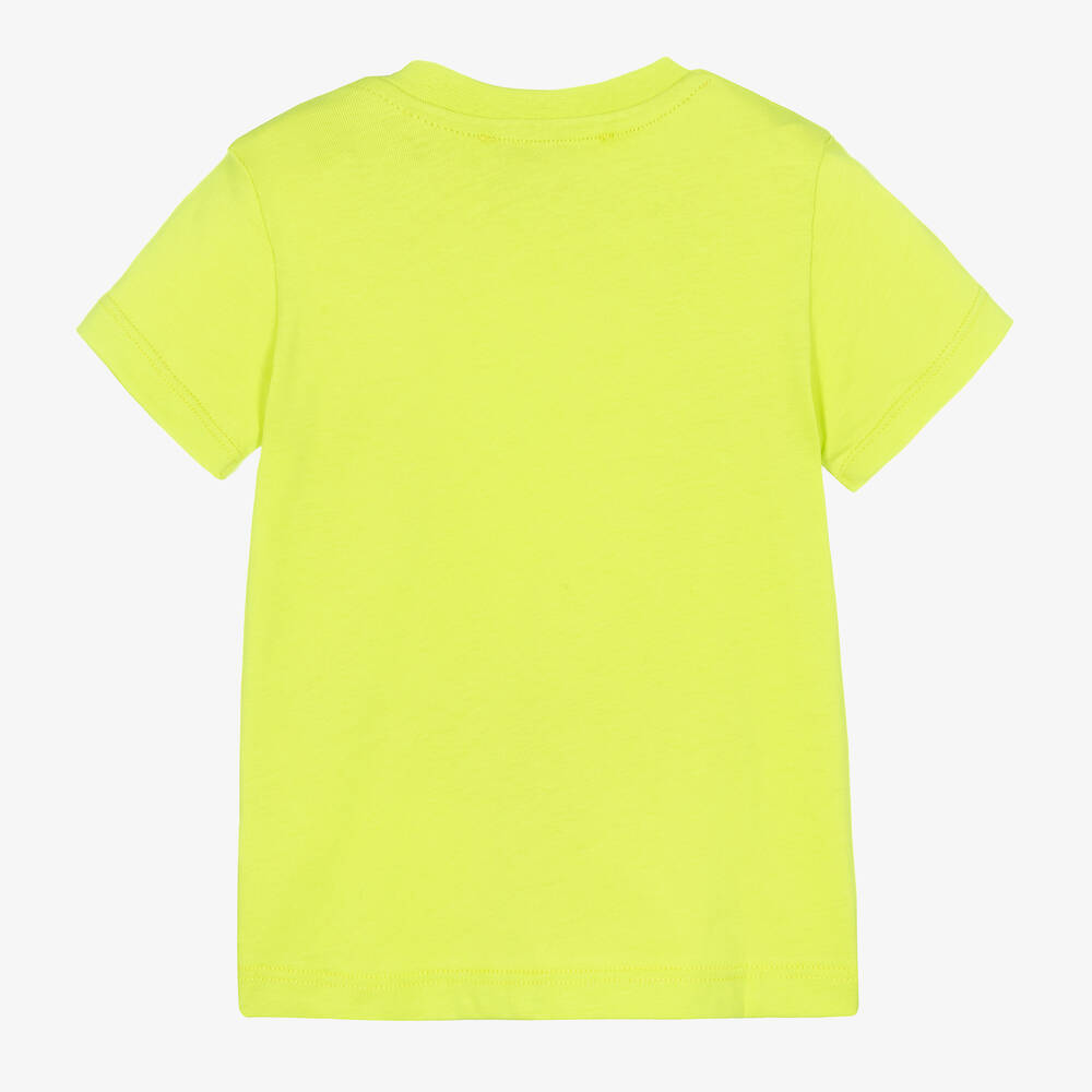 MSGM-Green & White Logo T-Shirt | Childrensalon Outlet