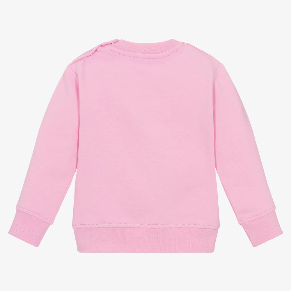 MSGM Pink Cotton Jersey Sweatshirt