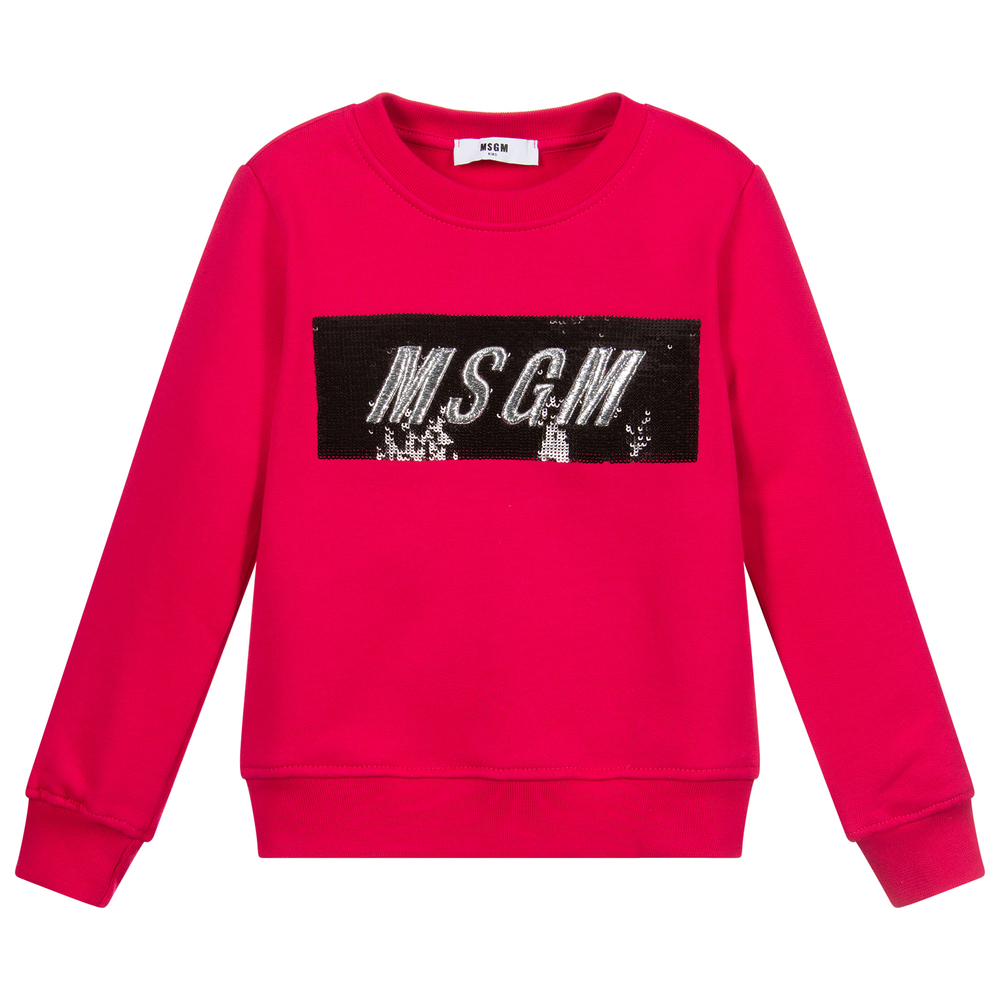 Msgm pink sweatshirt discount