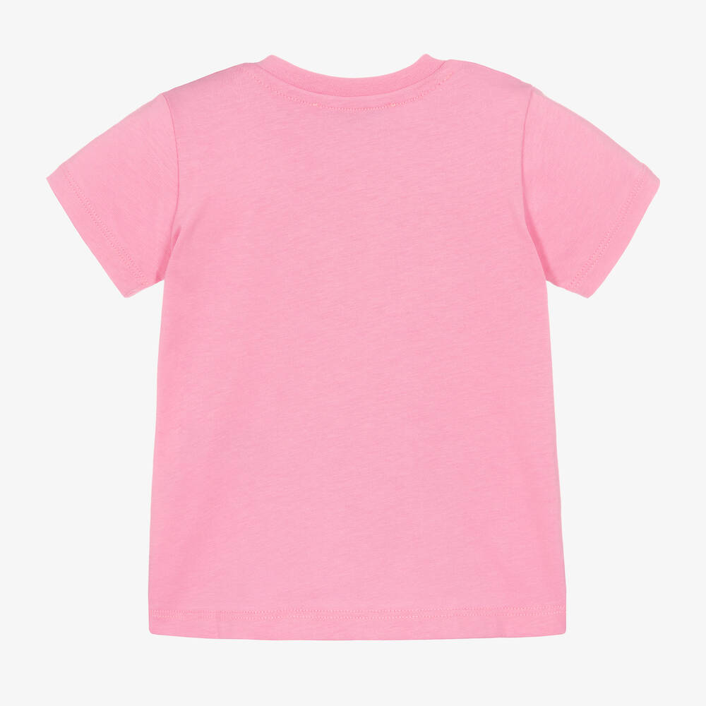 MSGM-Pink & Purple Logo T-Shirt | Childrensalon Outlet